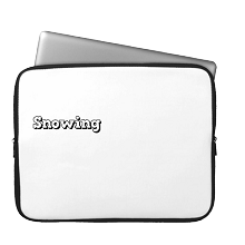 Laptop Sleeve snowing