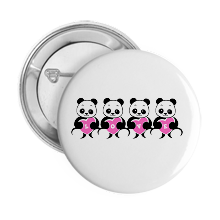 Pinback Buttons love-panda